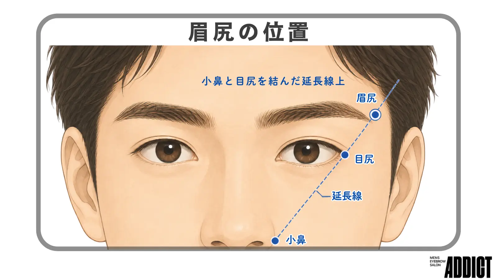 眉尻の位置