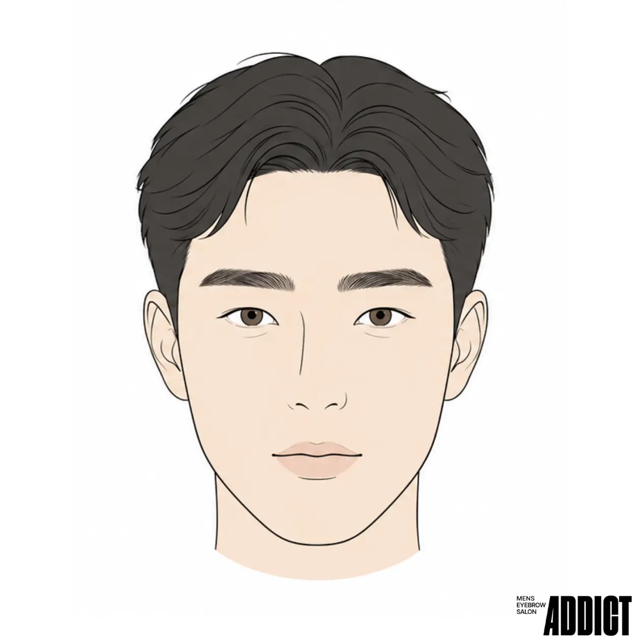 韓国風ナチュラル眉